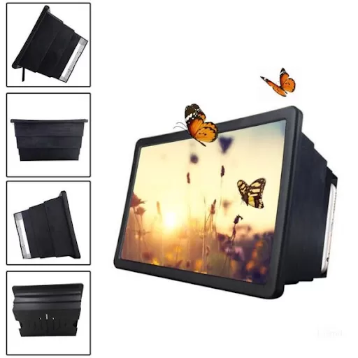 Black F2 Portable 3D Magnifier Enlarged Screen mobile phone - image 2