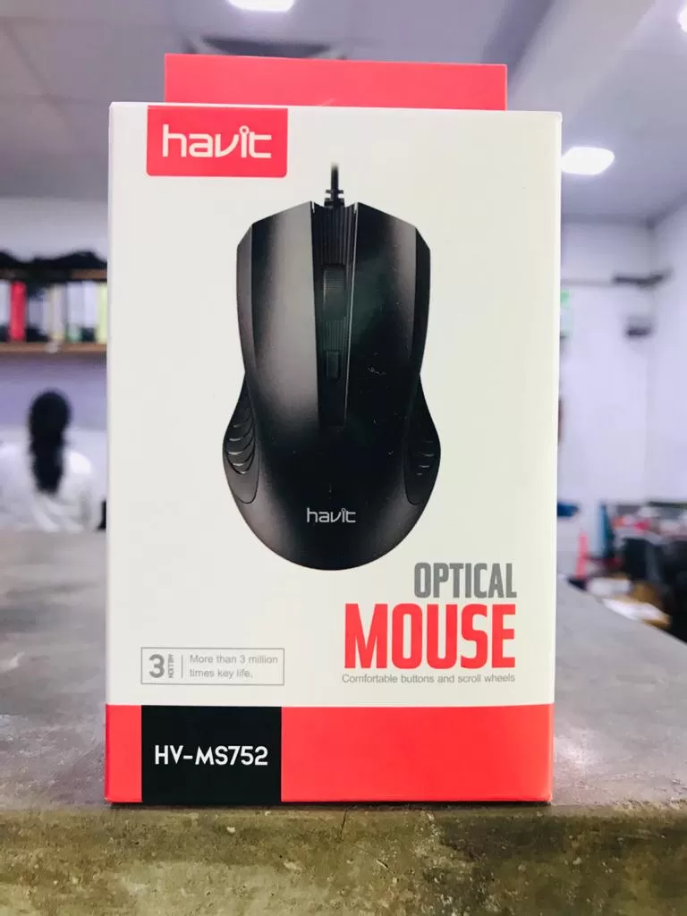 Black HAVIT HV-MS752 Model optical mouse with more than 100 - image 2