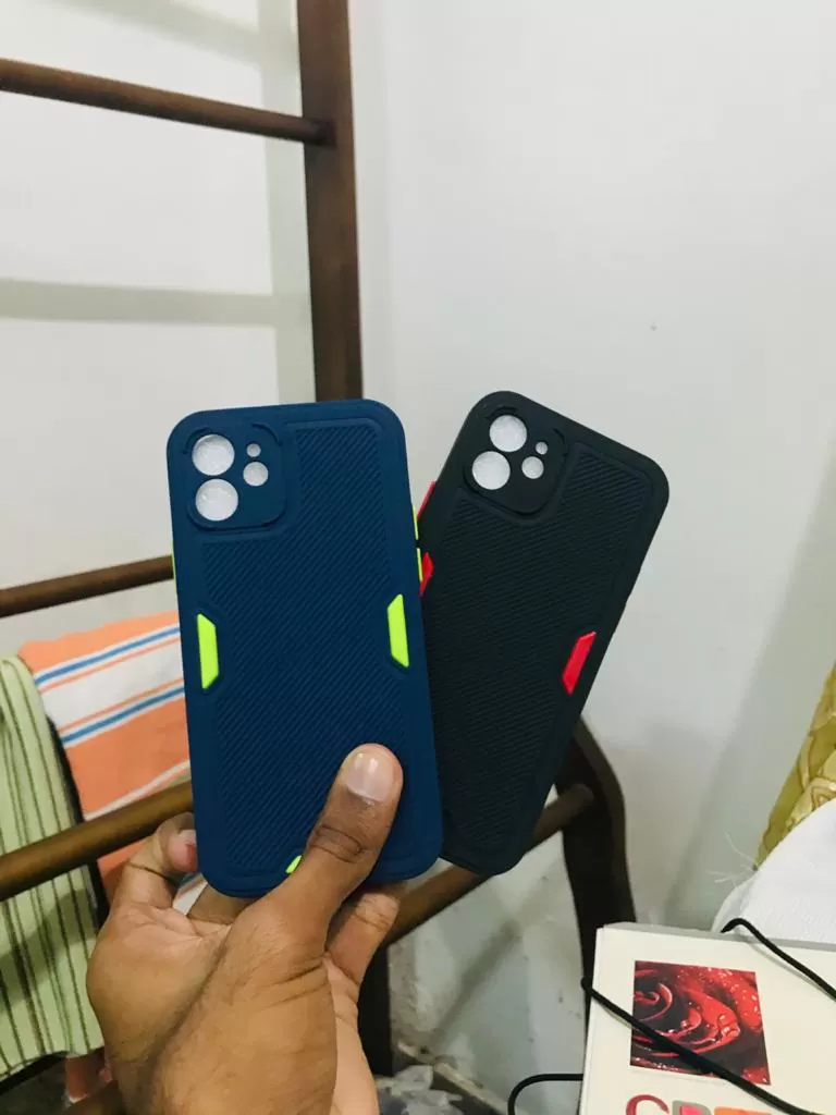 Black iphonee 12 Camera protector Gingle New series Back cov