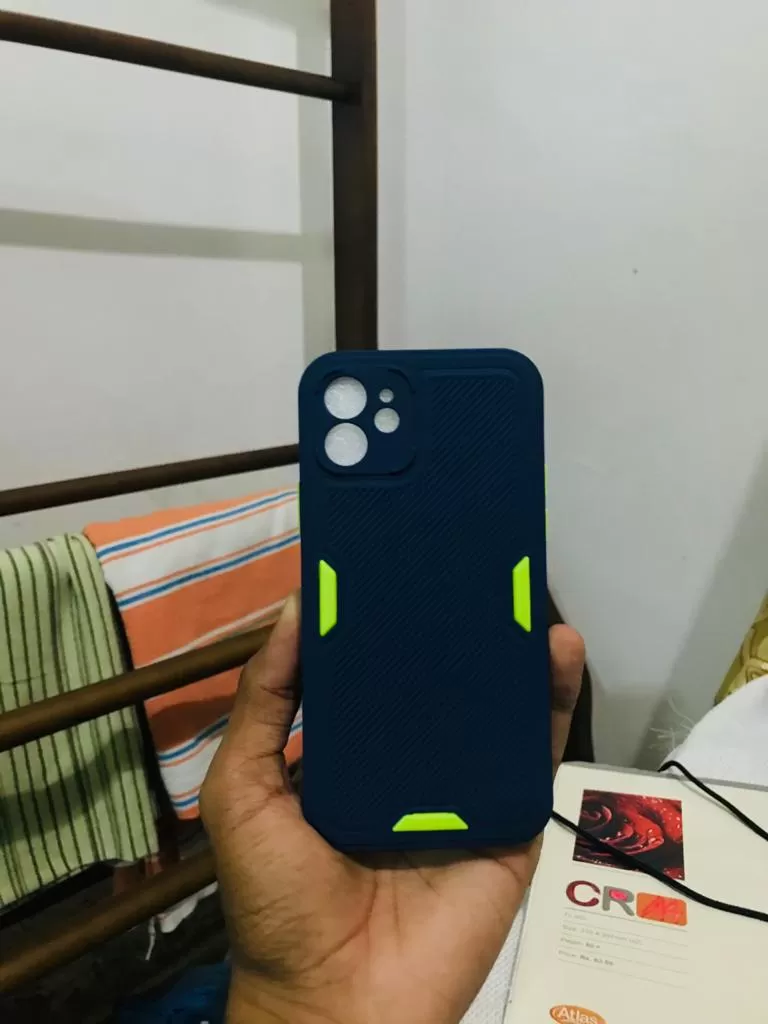 Black iphonee 12 Camera protector Gingle New series Back cov - image 3