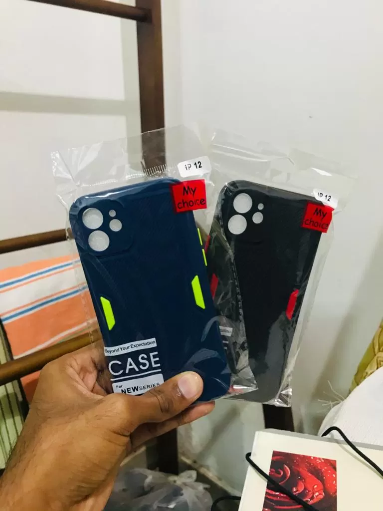 Black iphonee 12 Camera protector Gingle New series Back cov - image 4
