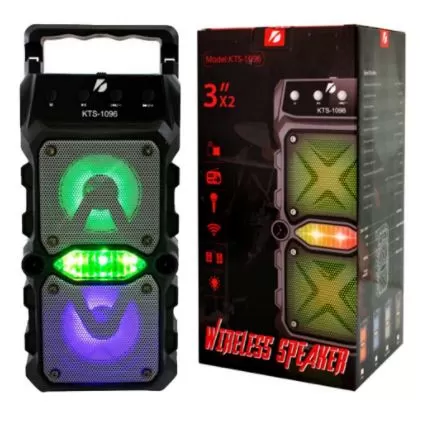 Black KTS Speaker KTS-1096 3*2 Inch twin loudspeakers highes