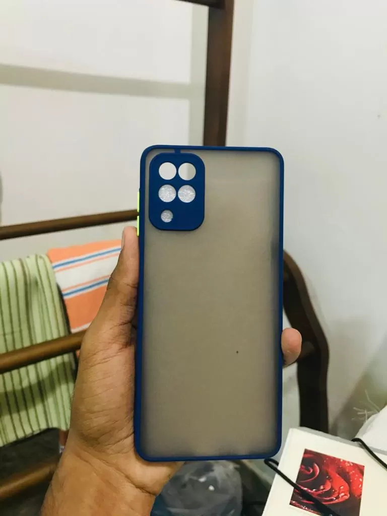 Blue Samsung Galaxy A12/ M12 Camera Protect Gingle Back Cove - image 2