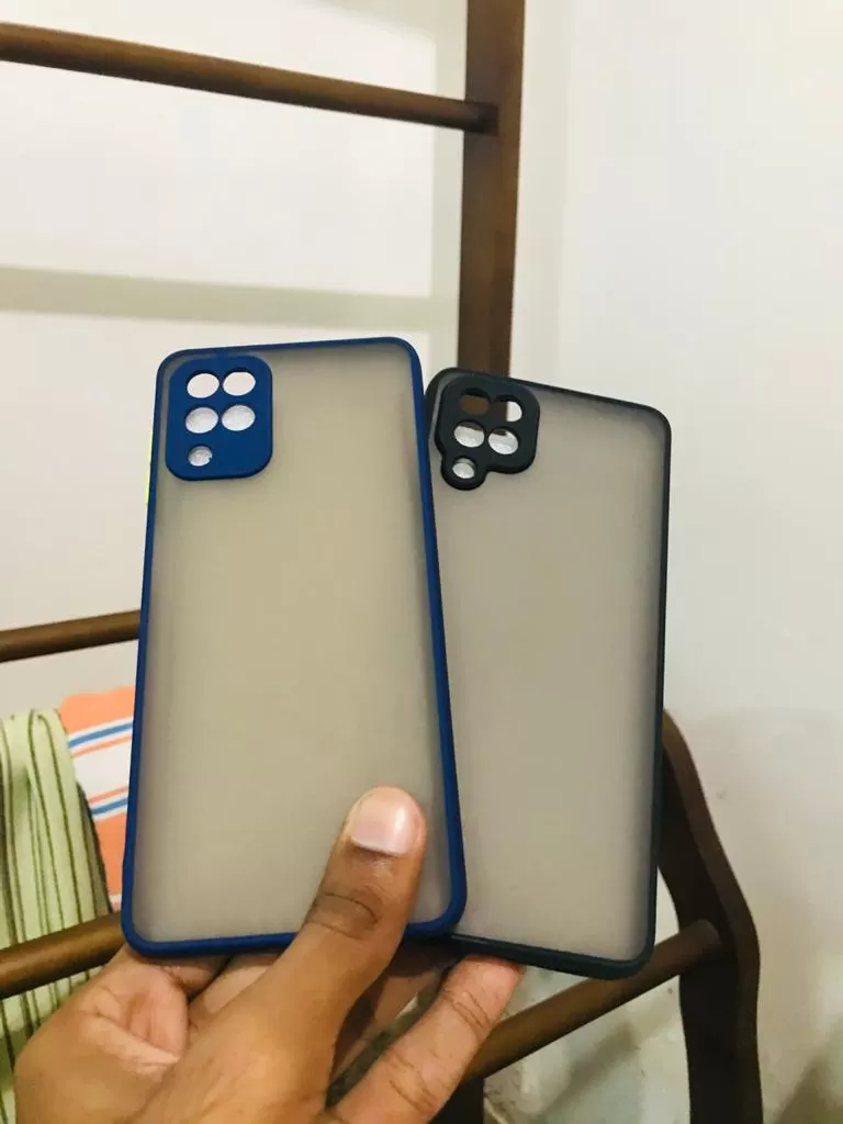 Blue Samsung Galaxy A12/ M12 Camera Protect Gingle Back Cove - image 3