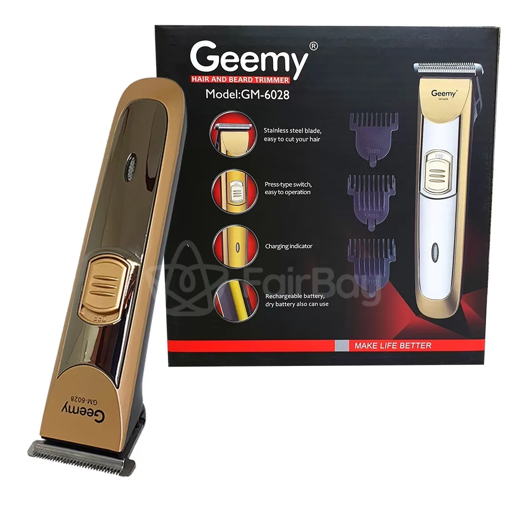 GM-6028 Geemy Rechargeable Hair & Beard Trimmer For Men / Ha - image 2