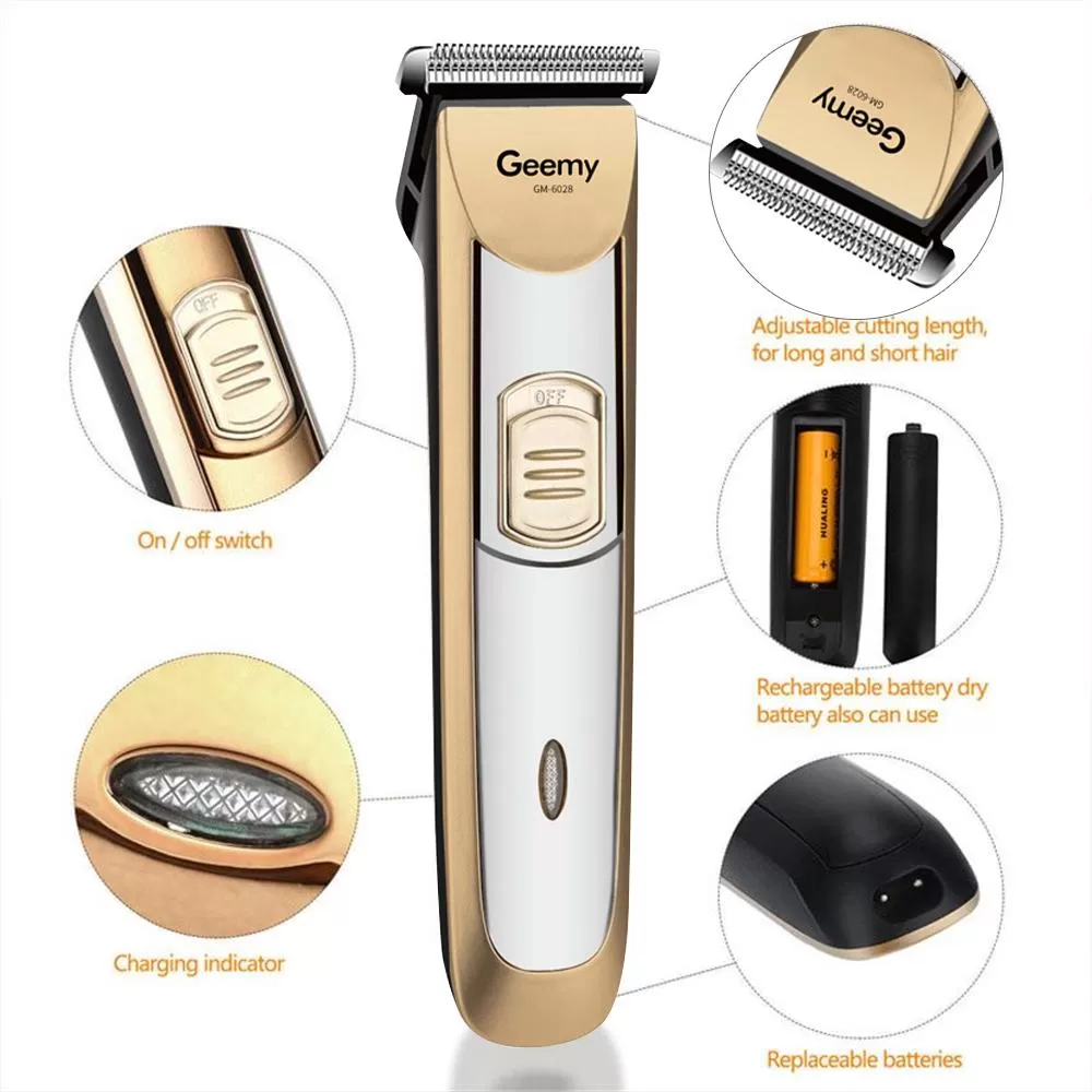 GM-6028 Geemy Rechargeable Hair & Beard Trimmer For Men / Ha - image 4