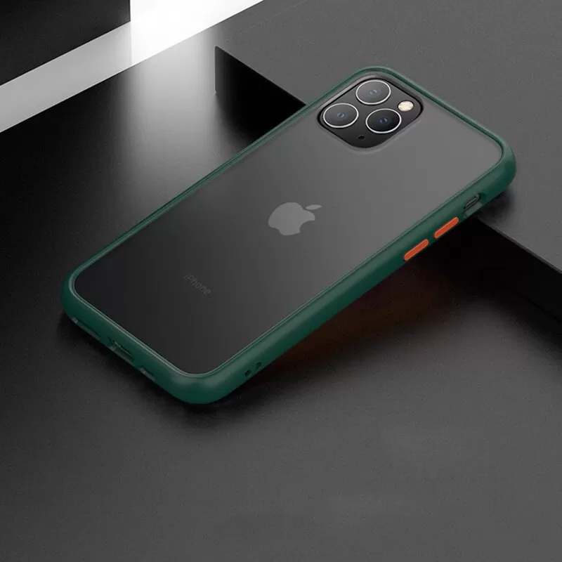 Green 11 New Matte Gingle hard Shockproof Armor Phone Luxury