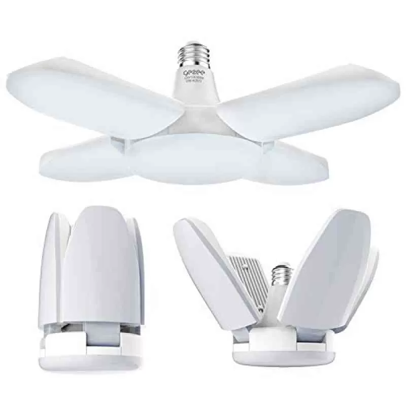 LED Bulb Fan Blade Lamp Foldable Light B22 Timing 30W Ceilin - image 2
