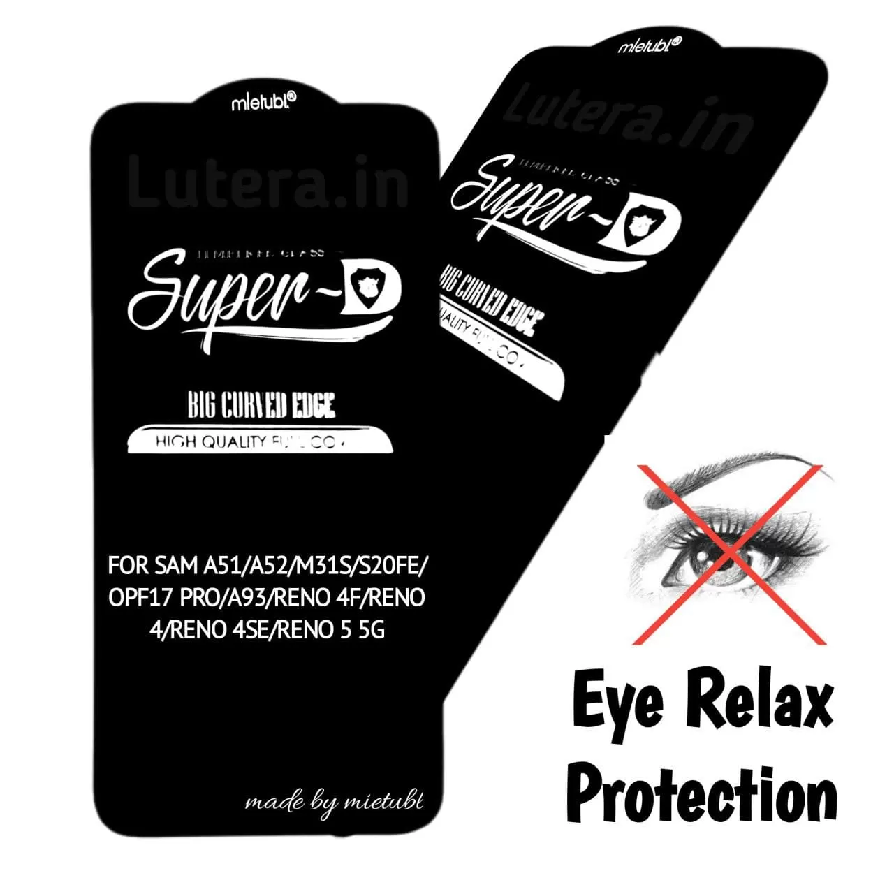 Oppo A93 / RENO 4F Super D Tempered Glass Screen Protector P