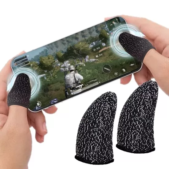 Pubg Finger sleeve gloves 2pcs Carbon WASP FEELERS Mobile ga - image 3