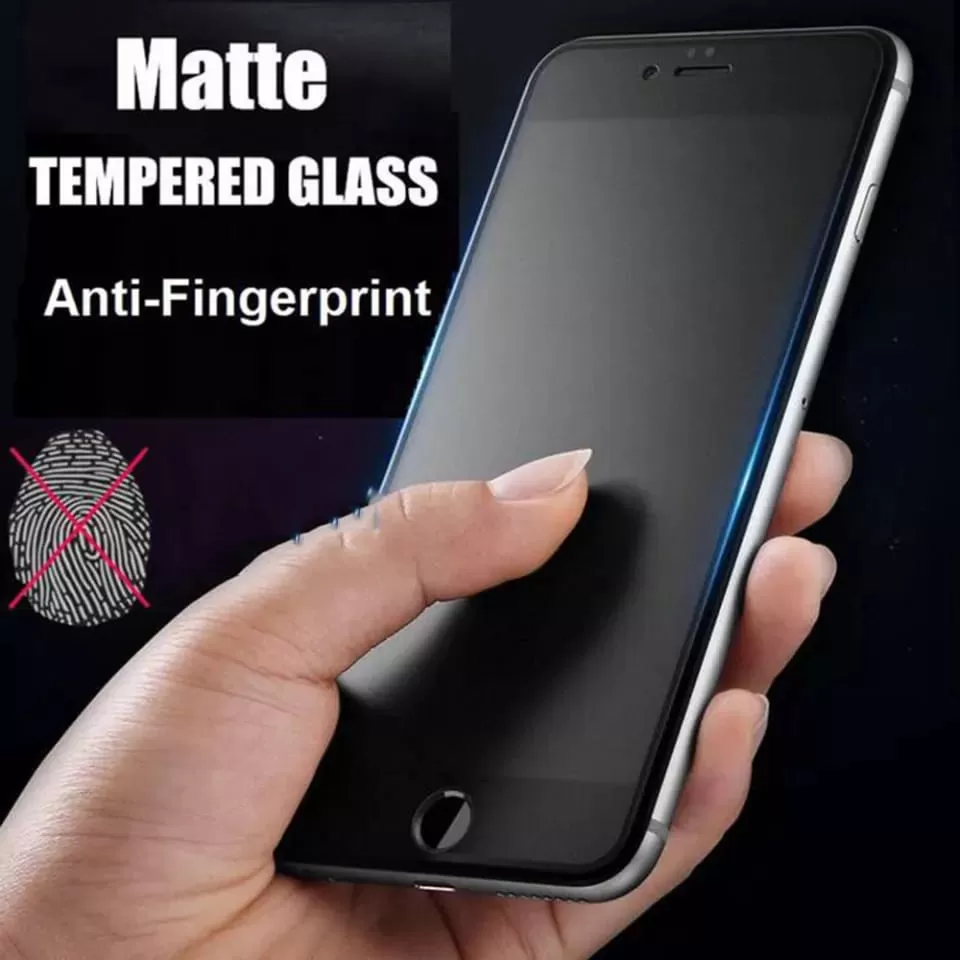 Realme C21Y Stylish Full Cover Matte Texture Tempered Glass - image 2
