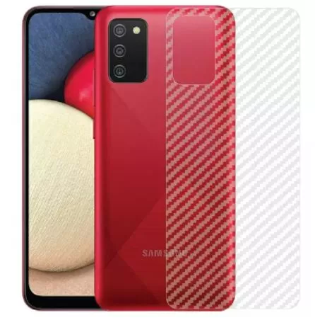 Samsung Galaxy A03s Carbon Fiber Protective Back Sticker / C - image 3