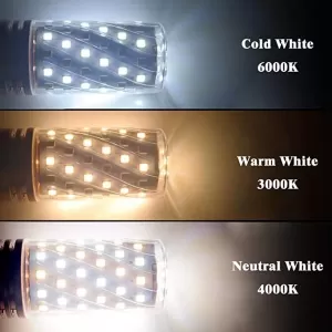 16W 12W / 16W E27 Bi Color Candle Light Corn Bullb For Decor