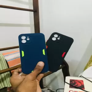 Black iphonee 12 Camera protector Gingle New series Back cov