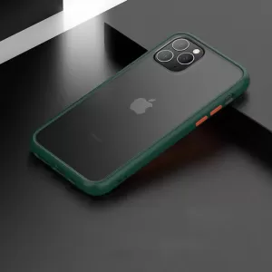Green 11 New Matte Gingle hard Shockproof Armor Phone Luxury