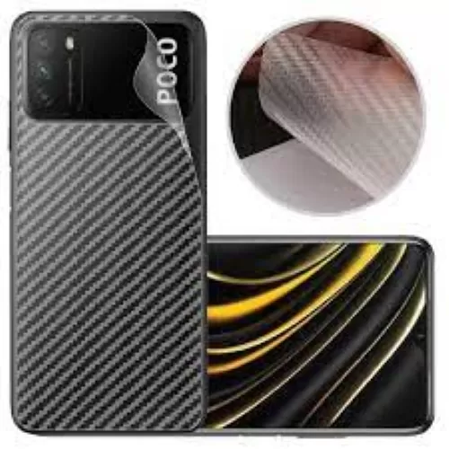 Xiaomi Mi POCO M3 Carbon Fiber Protective Back Sticker / Car