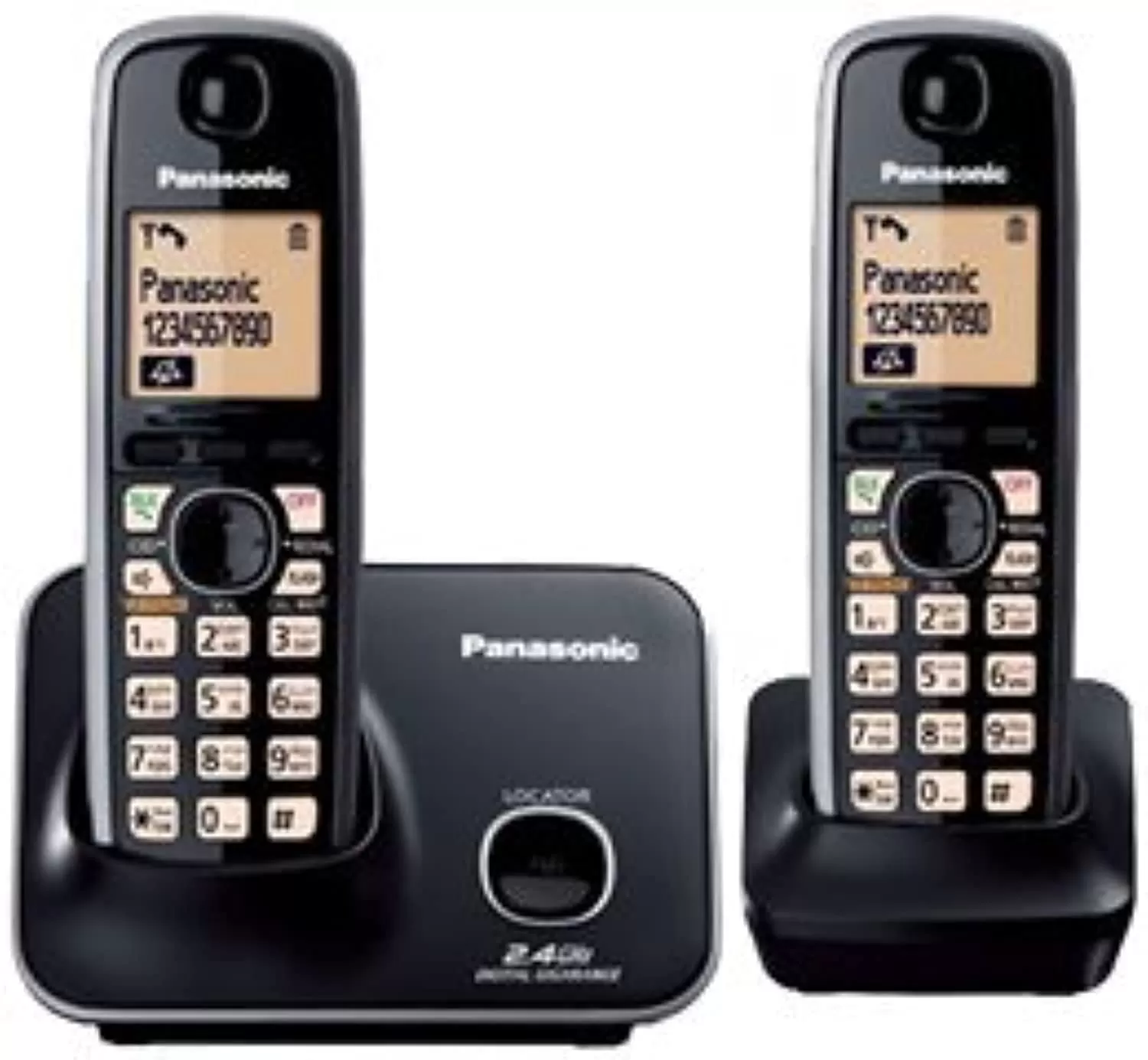 Panasonic Kx-Tg3712 Cordless Phone (Black)