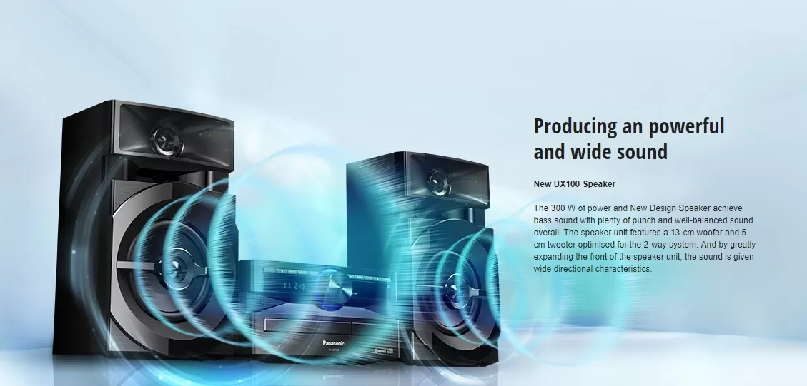 Panasonic Mini Hi-Fi System Ux100 - 300W - image 2
