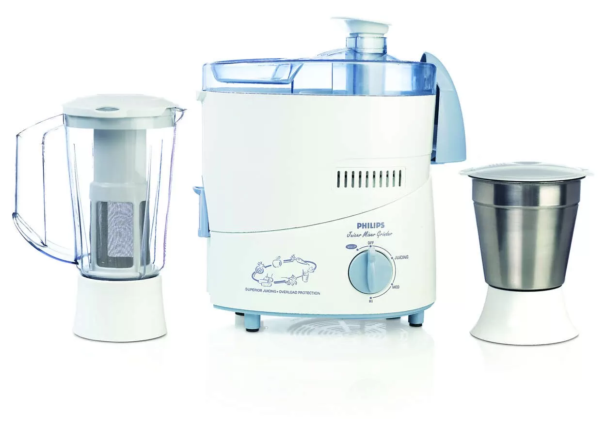 Philips Juicer Mixer Grinder  (Blue, 2 Jars- Hl1631) - image 2