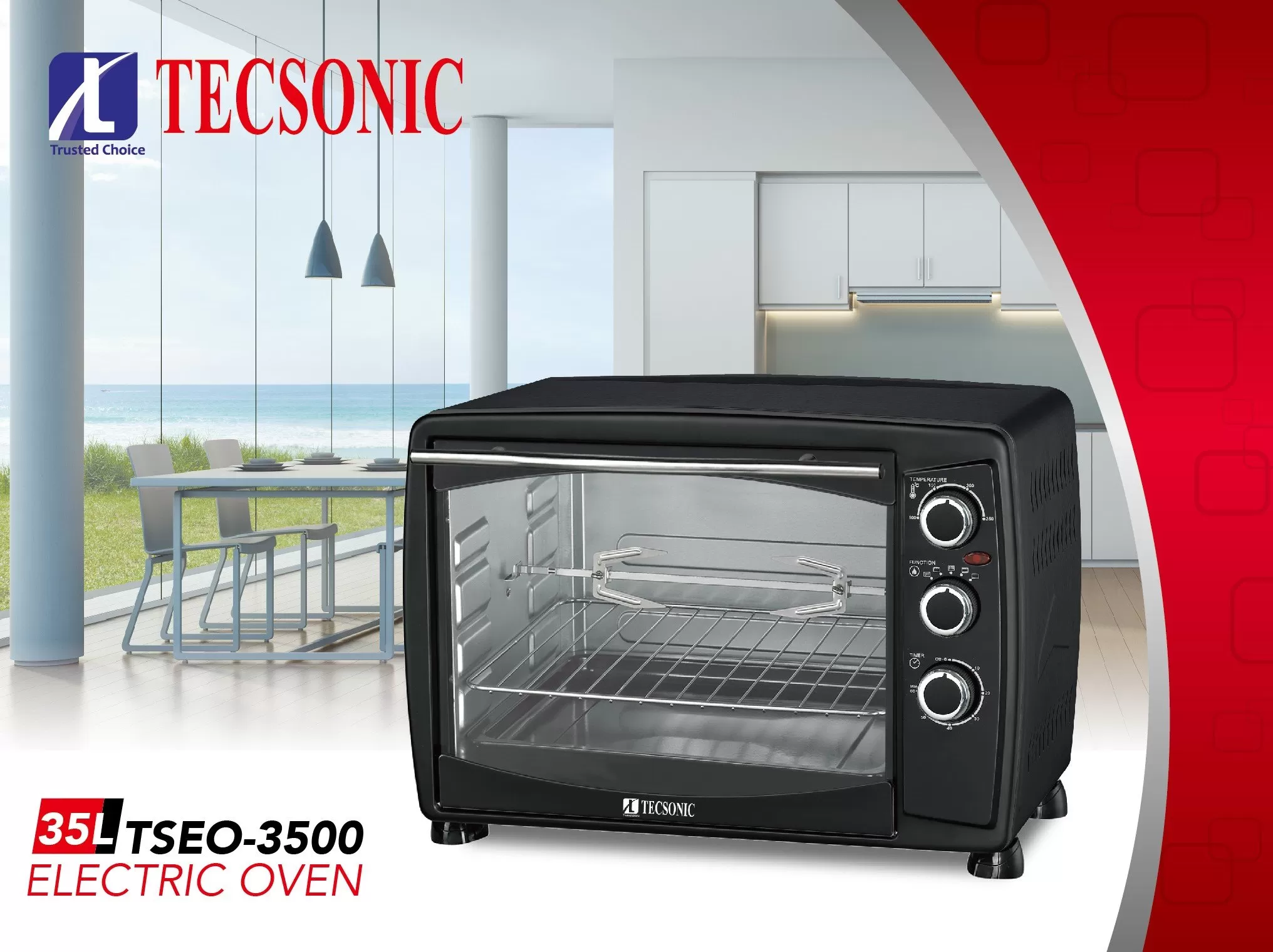 Tecsonic Electric Oven - Tseo3500 - image 2