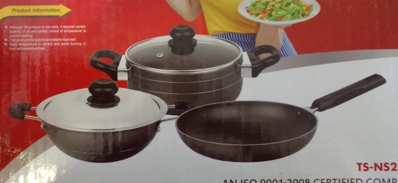 Tecsonic Non-Stick Cookware Set 5Pcs-Tsns2605