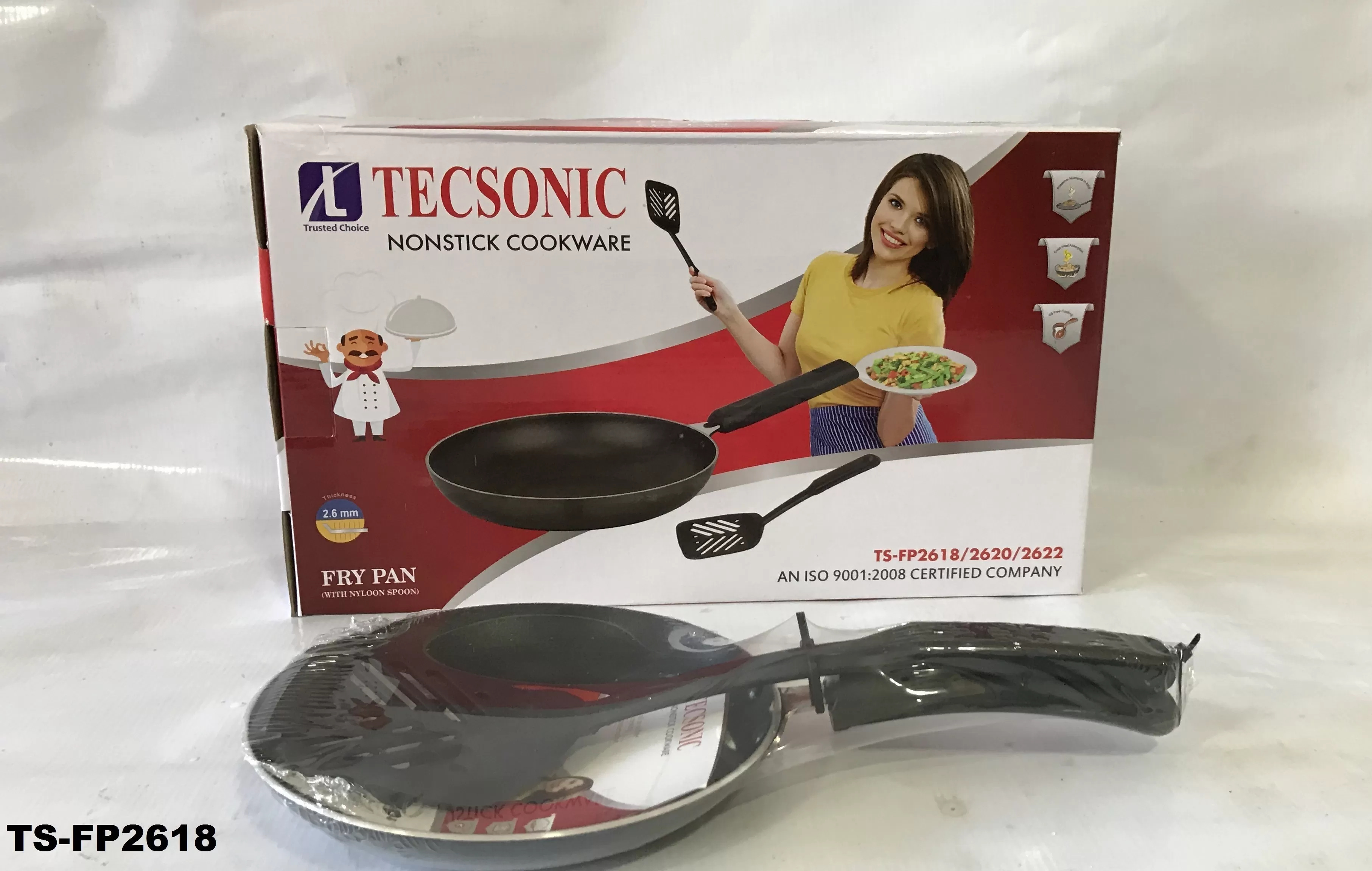 Tecsonic Nonstick Cook Ware Ts-Fp2618