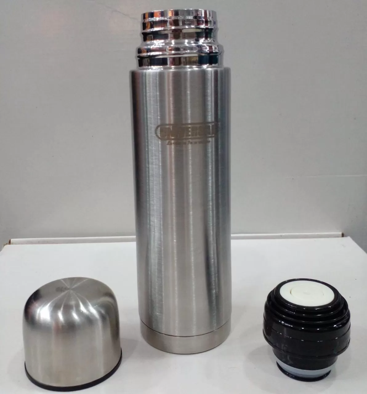 Universal Thermo Steel Vacuum Flask With Plain Lid