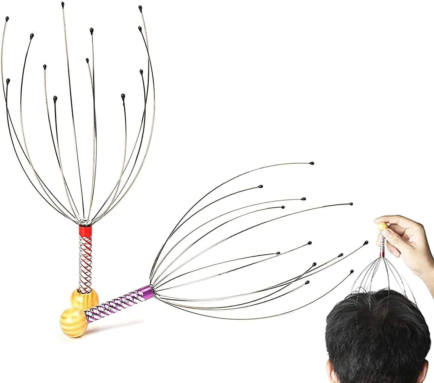1 Pcs Head Neck Scalp Massager Massage Tool - image 2