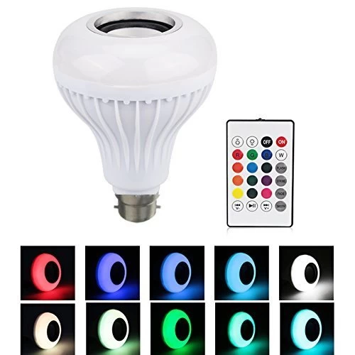 12W LED Music Light Bulb B22 Night Light RGB Color - image 4