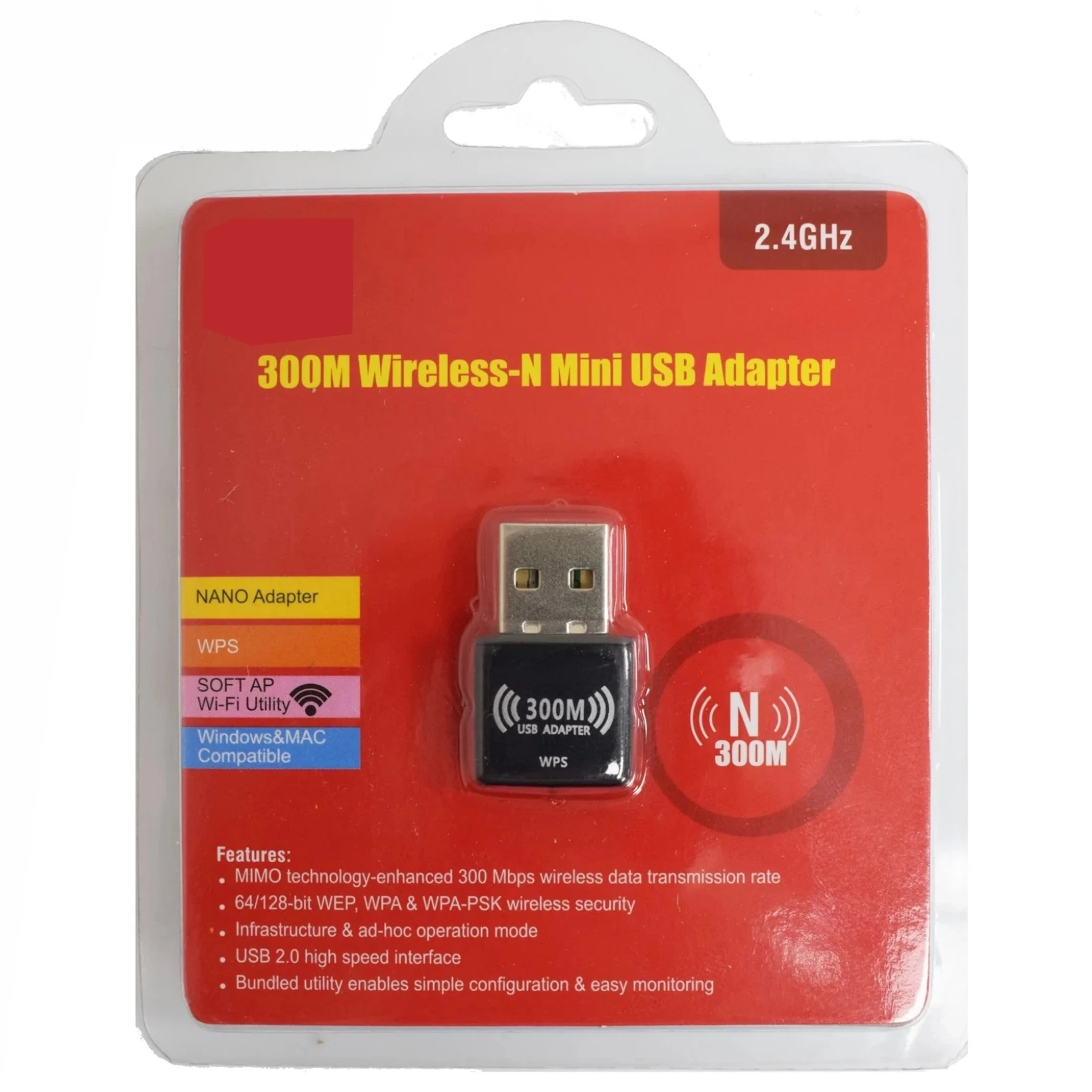 300Mbps USB Wifi Adapter For Pc