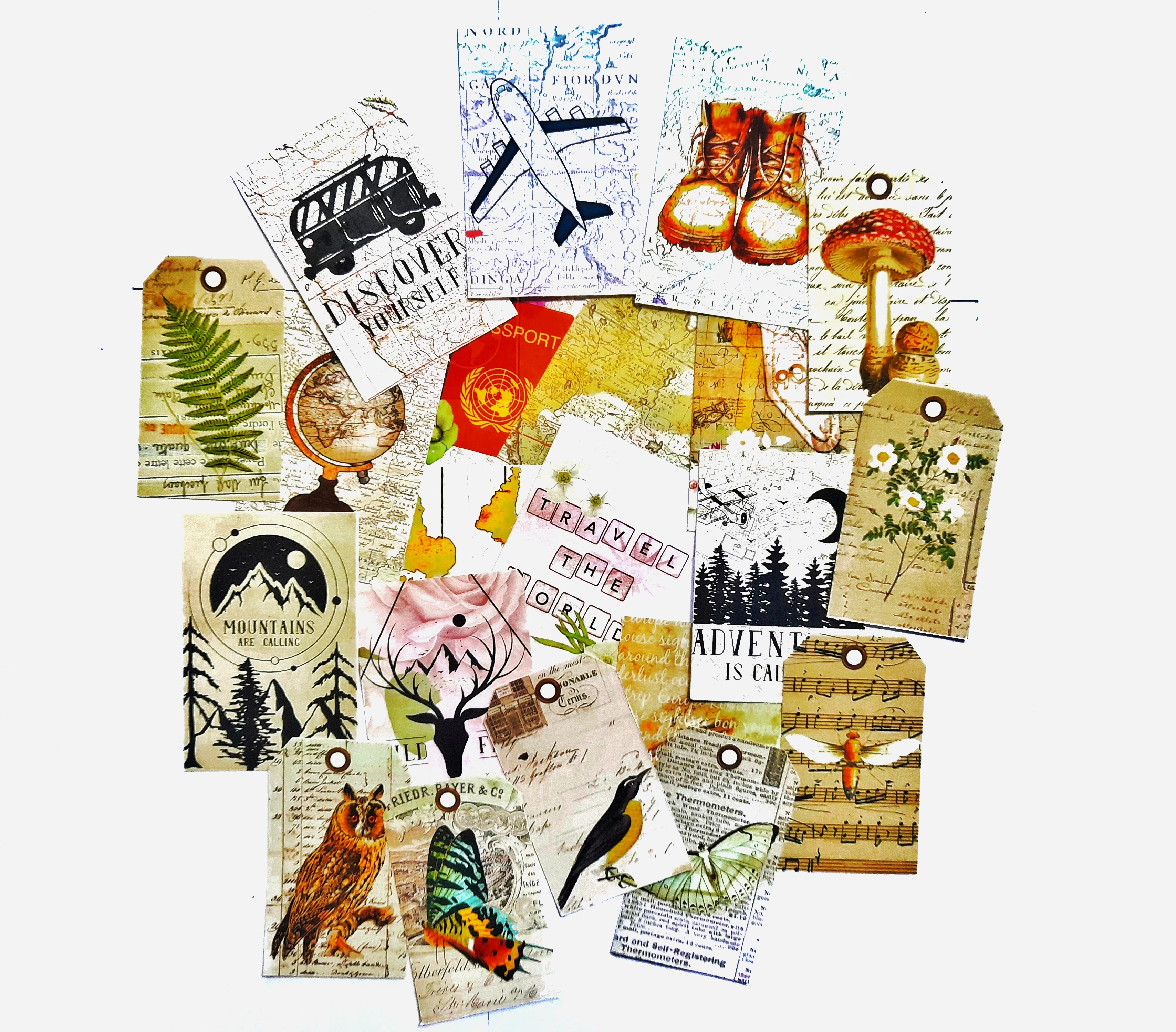 25Pcs Vintage Journal Stickers for Scrapbook  Journal - image 2