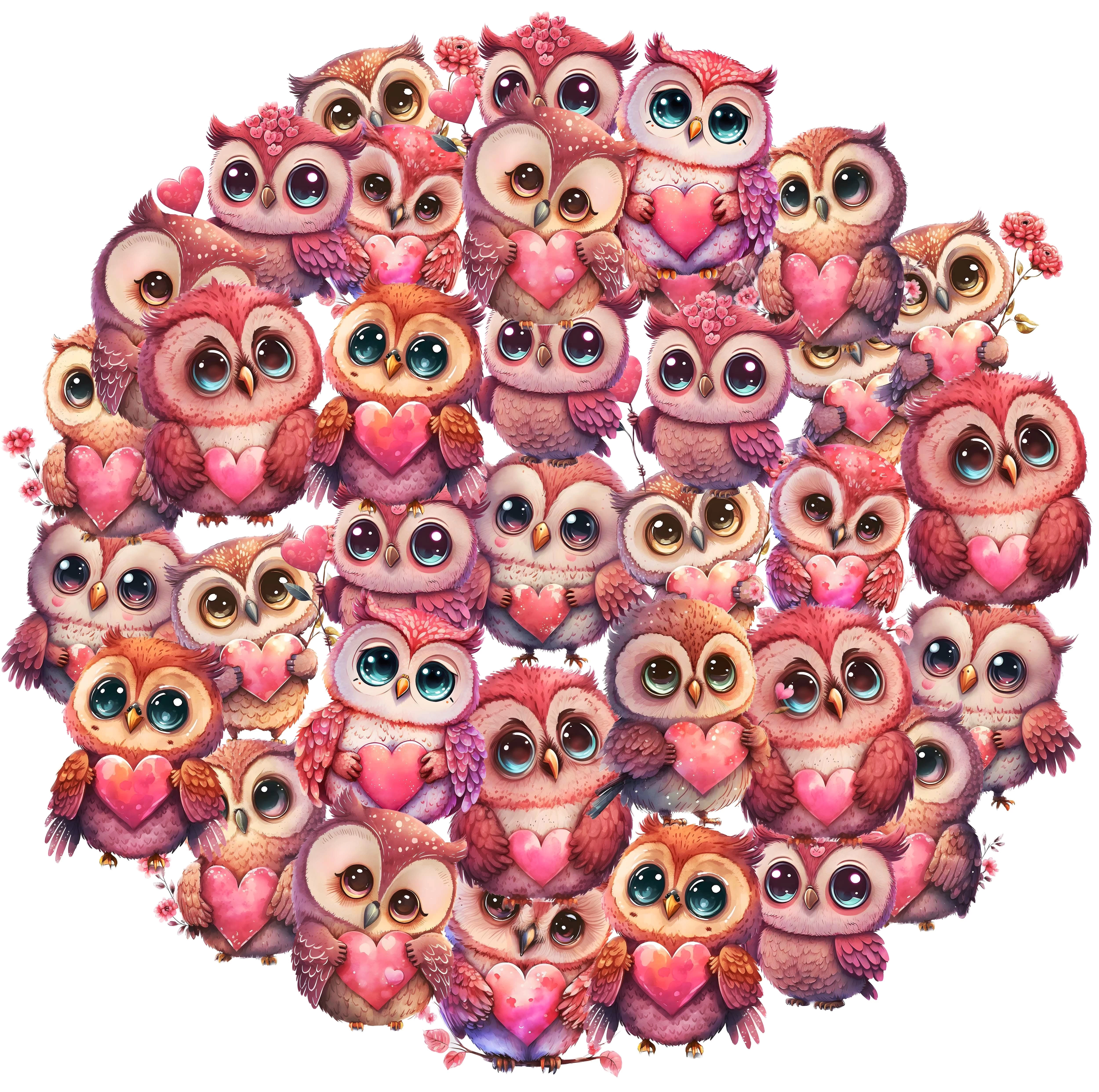 40pcs Cute Birds Stickers for Kids