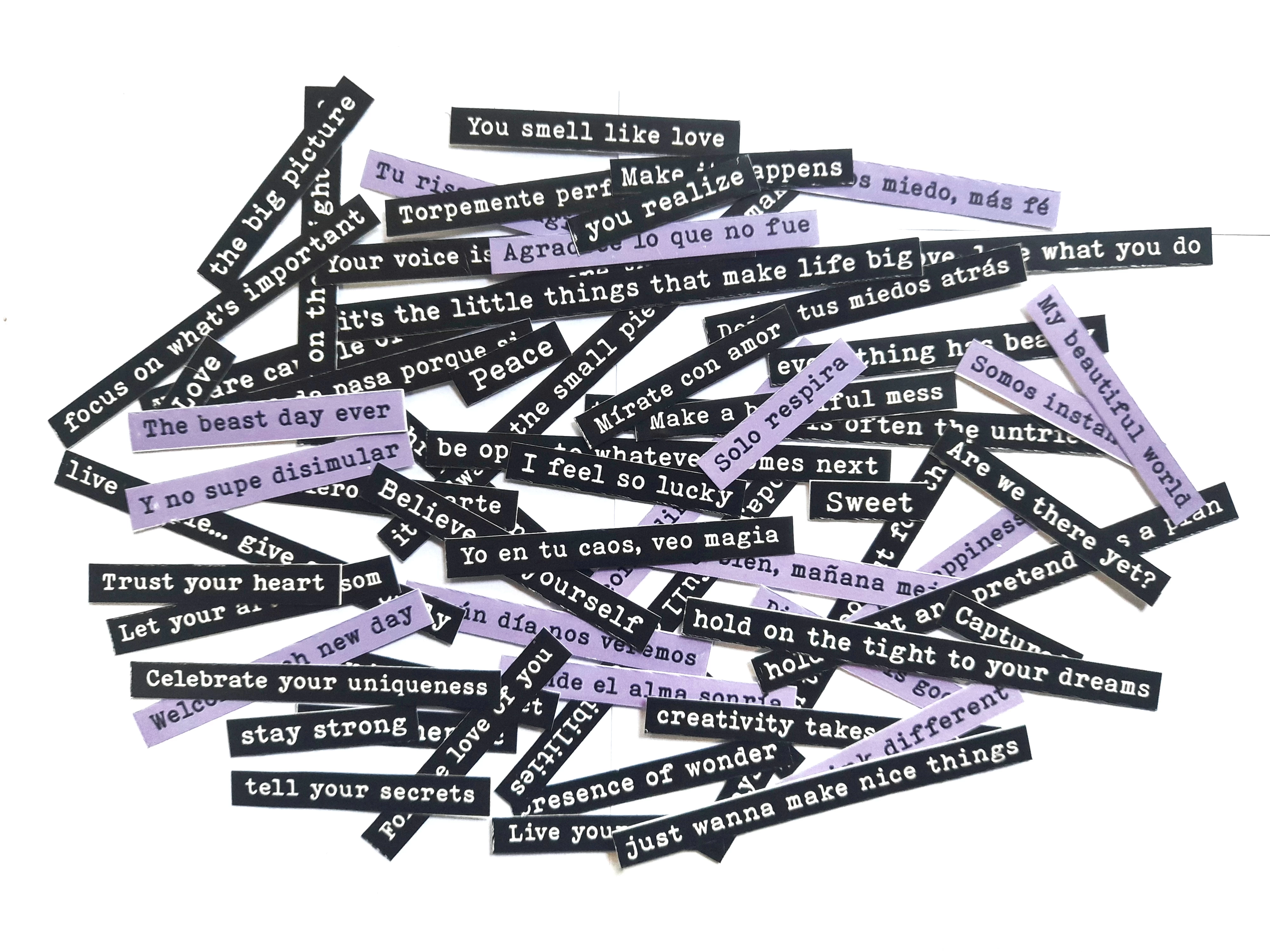 50Pcs Quotes Stickers for Journal Books