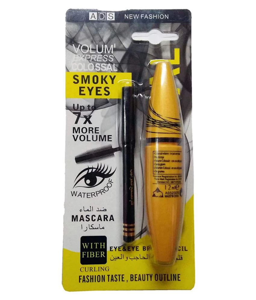 ADS 2 IN 1 THE COLOSSAL VOLUME MASCARA & EYEBROW PENCIL