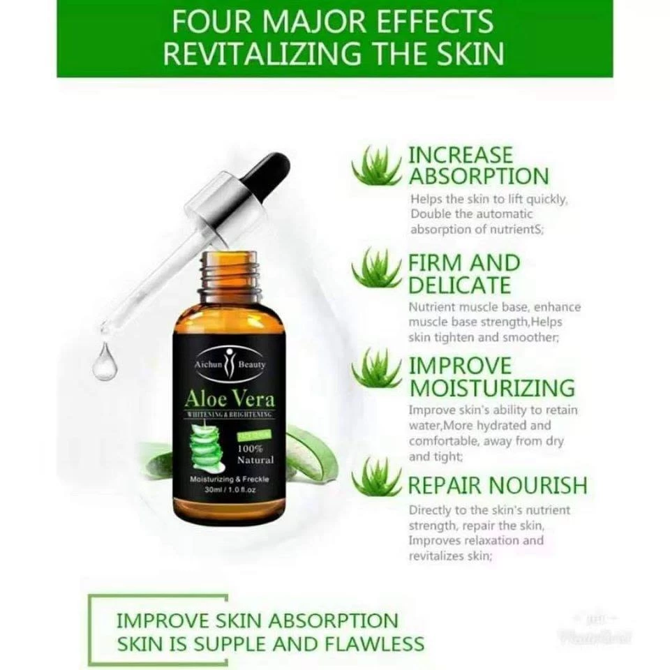 AICHUN BEAUTY ALOE VERA WHITENING FACE SERUM 30ML - image 2