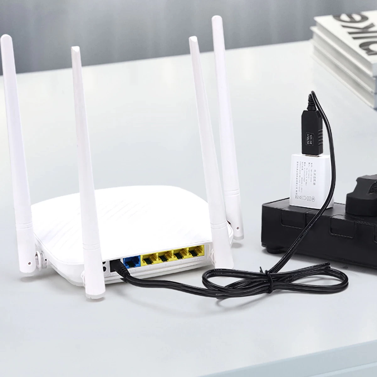 DC 5V to 12V USB Cable WiFi Router to Powerbank Cable - image 2
