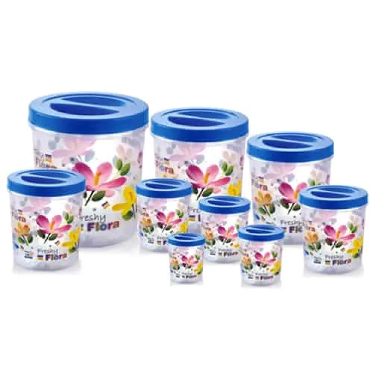 Flora 9PCS Container Set - with 9 spoon - image 3