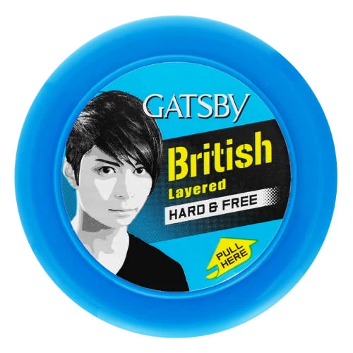 Gatsby British Layered Hard & Free Hair Styling Wax-75g - image 1