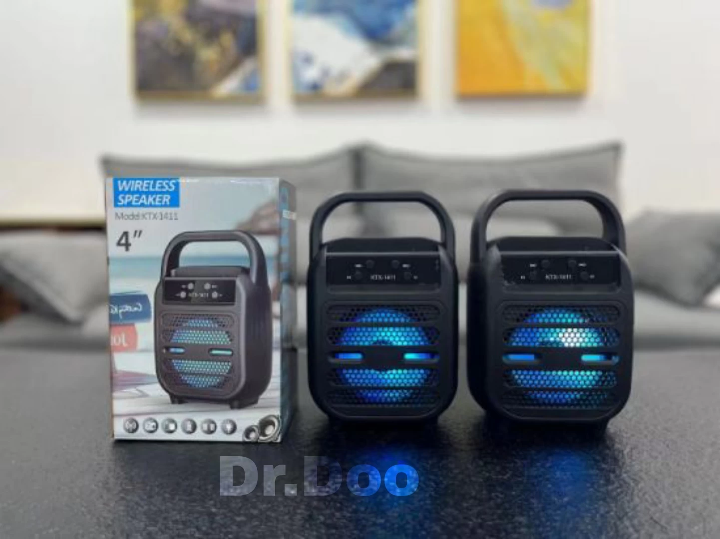 KTX wireless portable outdoor light bt speaker 4 inch BT - image 3