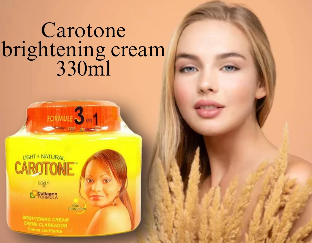 light & natural carotone brightening cream - 330ml