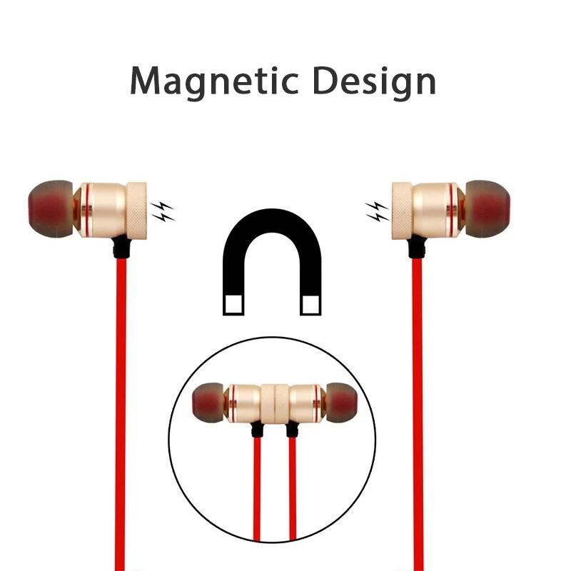Magnetic Bluetooth 4.1 Earphone Stereo Sports Neckband - image 2