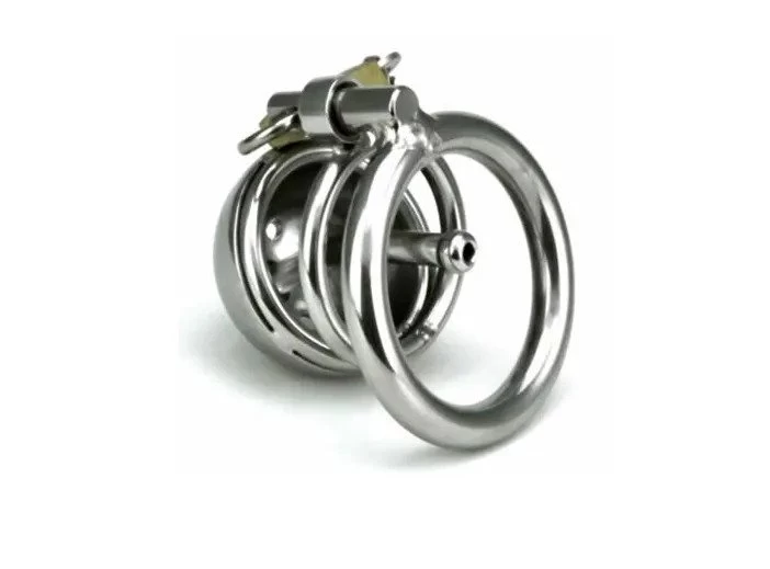 Metal Penis Lock Chastity Cock Cage Ring Adult Bondage - image 4