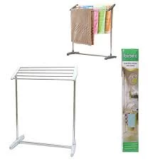 Mobile Towel Rack Stand  5 Stainless Steel Bar Flexible - image 7