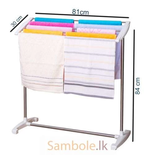 Mobile Towel Rack Stand  5 Stainless Steel Bar Flexible - image 6