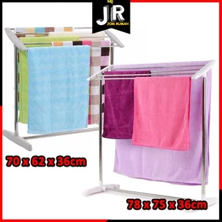 Mobile Towel Rack Stand  5 Stainless Steel Bar Flexible - image 2