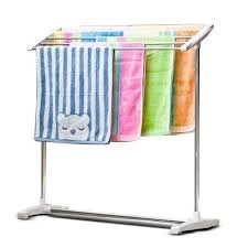 Mobile Towel Rack Stand  5 Stainless Steel Bar Flexible - image 5