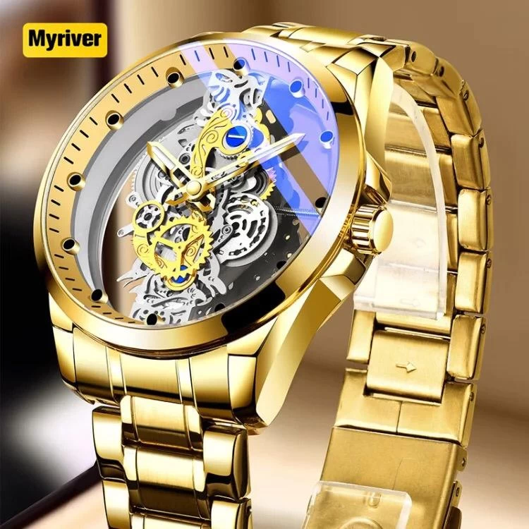 new classic  watch gold - image 3