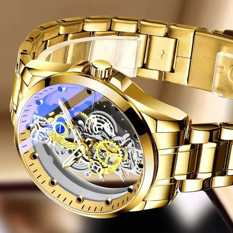 new classic  watch gold - image 4