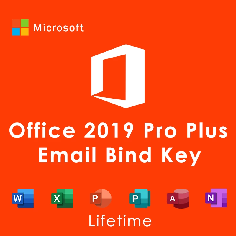 Ms Office 2019 Pro Plus Email Bind key Lifetime Online