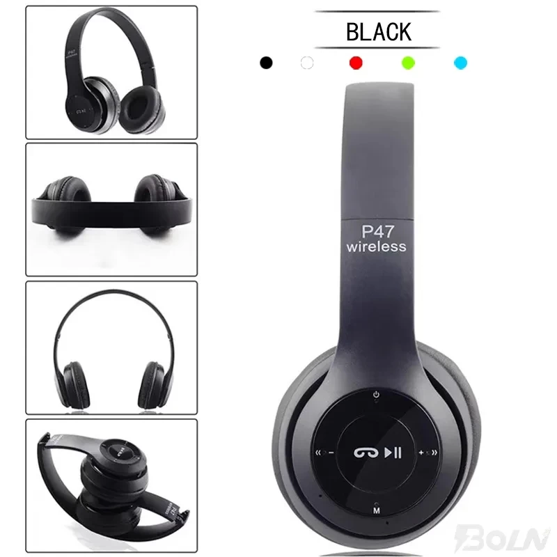 P47 Wireless Headphones Bluetooth Headband Gaming - image 3